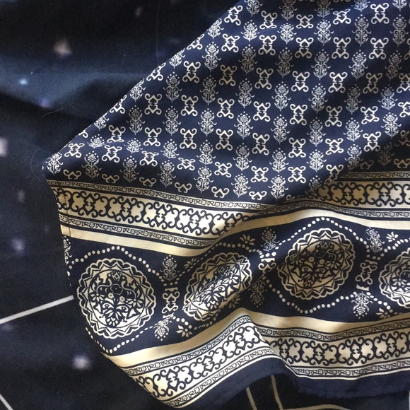 Navy and white knee length sundress - Picture 2 of 5